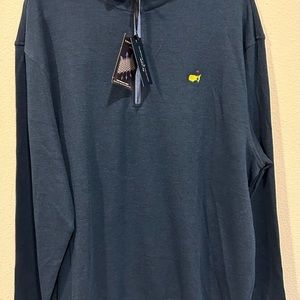 Masters Men’s Clubhouse Collection 1/4 Zip Sweater Blue New with Tags Size XL